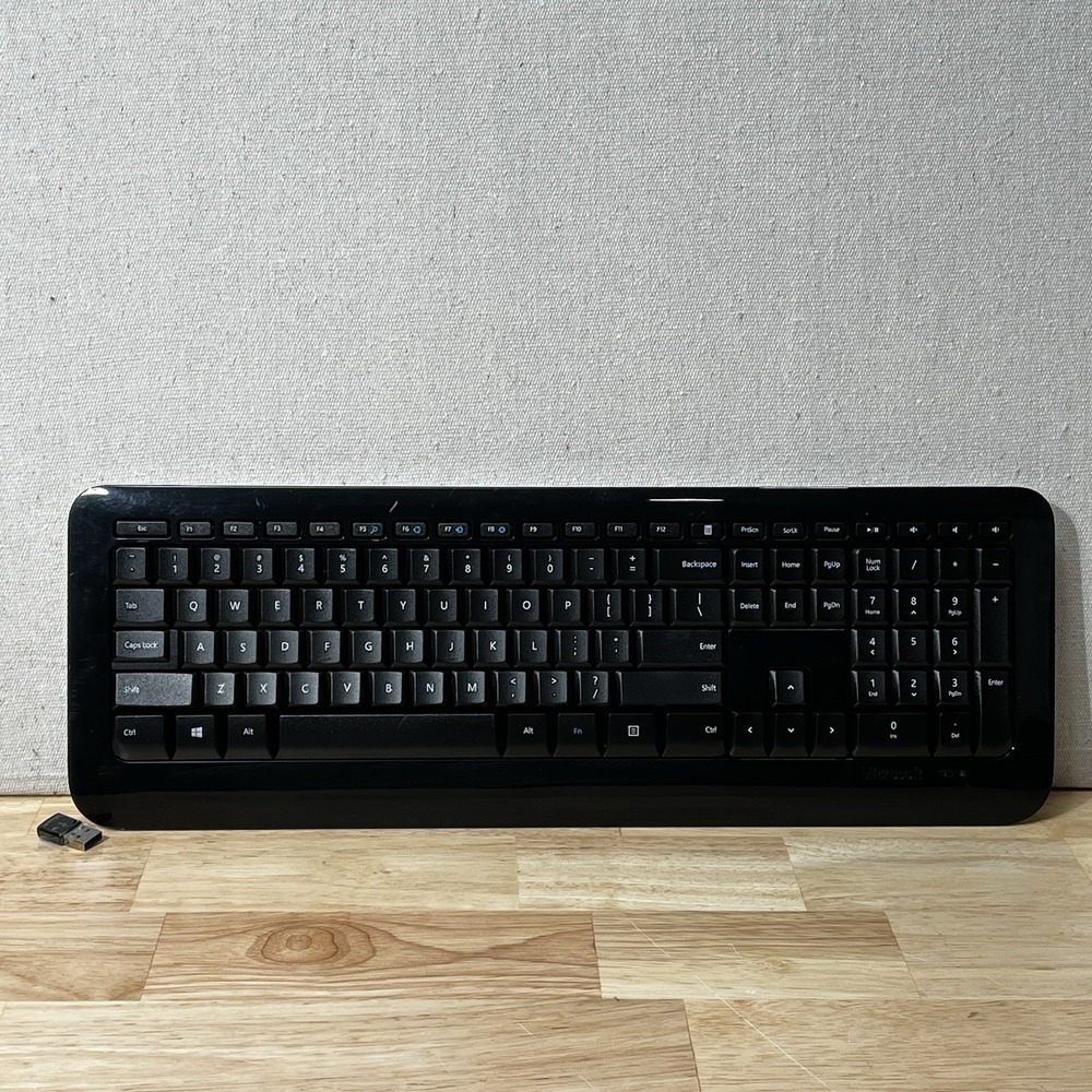 Microsoft Wireless Keyboard 850 Model 1455 USB Receiver Tested Working -‎ Read - Picture 2 of 10